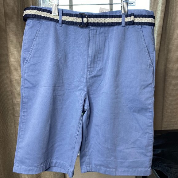 The Children's Place Other - NWT Boys Blue Shorts with Belt Size 16